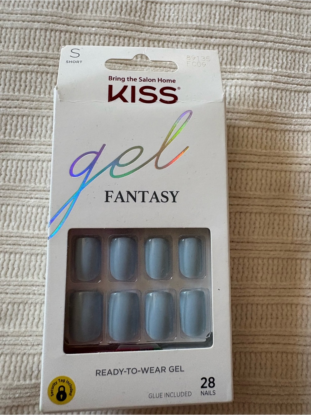 KISS Gel Fantasy Ready-to-Wear Gel Nails - Light Gray Blue